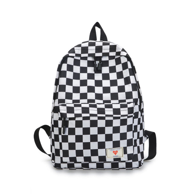 CHECKERED PATTERN BACKPACK Maverick Feather